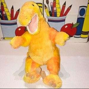 🐾 Orange & Yellow Velociraptor Dinosaur BAB